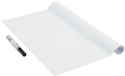 Venilia Whiteboard Folie | Tafelfolie Kühlschrank Tafel Weiss | 45cm x 1,5m, Stärke 150μ | Multifunktionstafel-Folie, Weißwandtafel, Küchenfolie | ohne Phthalate | Made in EU