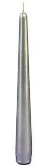 CERERIA DI GIORGIO risthò Kerzen Konische Lackierte, Wachs, Silber, 2.2 x 2.2 x 21 cm, 6 Stück