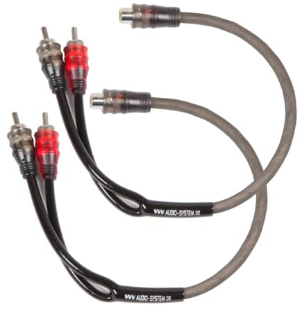 AUDIO SYSTEM Z-EVO Y HIGH-PerformanceCinchkabel Y-Cinchkabel(2X Stecker und 1x Kupplung) 50cm 1 Paar