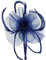 Discoball Fascinator / Haarreif mit Blumen- und Feder-Design, elegant, Kopfschmuck für Hochzeit