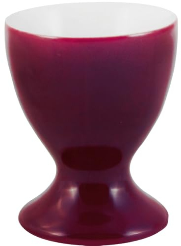 KAHLA 207401A69409X Pronto Colore Eierbecher mit Fuß wild Berry|lila Eierhalter aus Porzellan