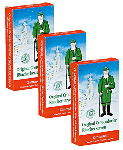 OLShop AG Räucherkerzen 3er Pack Zimtapfel 3 x 24 Stück, Räucherkegel, Weihnachtskerzen, Räucherpyramide