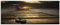 ARTland Wanddeko Glasbilder Wandbild Glas Bild einteilig 125x50 cm Querformat Natur Strand Steg Schwarzes Meer Küste Wolken Himmel Sonnenaufgang S7HW