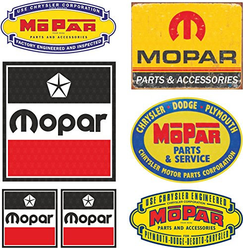 cut-it folientechnik & design MG632 / 7X Aufkleber - Breite je Sticker ca. 6,5cm + 3cm Racing USA V8 Muscle Car Hot Rod Retro Vintage Oldtimer