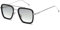 SHEEN KELLY Retro Sonnenbrille Quadratische Metallrahmen für Männer Frauen Klassiker Sonnenbrille Piloten Schwarz Linsen 1:1
