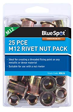 BlueSpot 40616 120PCE M6 Rivet Nut Pack