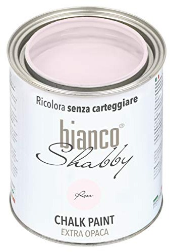 CHALK PAINT Rosa per Mobili e Pareti - Pittura Shabby Chic Vintage EXTRA OPACA (1 Litro)