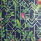 Arthouse Deco Tropical Navy & Gold Wallpaper for Living Spaces & Feature Walls, 53 cm x 10.05 m Roll, 908003