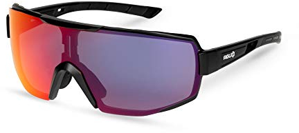 AGU Unisex-Adult Nero Occhiali Vigor Con Lenti UV400 Rosse Anti, Einheitsgröße