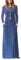 AUSELILY Damen Langarm Maxikleider Lässige Langkleider mit Taschen Winter Beja Blue M