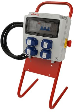 Coffret de Chantier électrique précablé 16A Monophasé avec Support en métal - 9 modules
