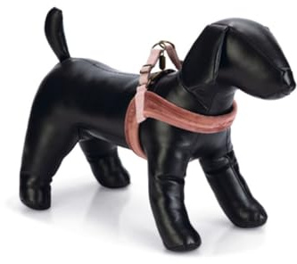 DBL DOG HARNESS VELURA PINK, XS CHEST SIZE 46 CM