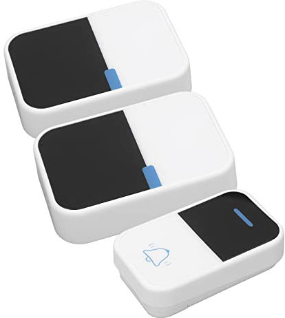 Sonnette sans Fil, 3 Niveaux de Volume Installation Facile Aucune Pile Requise 38 Mélodies Sonnette électronique Utilisation Domestique Auto-génératrice (Prise UE)