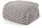 Exclusivo Mezcla Kuscheldecke Fleece Decke, Flauschige Sofadecke 150 x 200 cm, Jacquard-Überwurfdecke Wohndecke Tagesdecke, Warm und Leicht für Ganzjahreszeit, Hellgrau