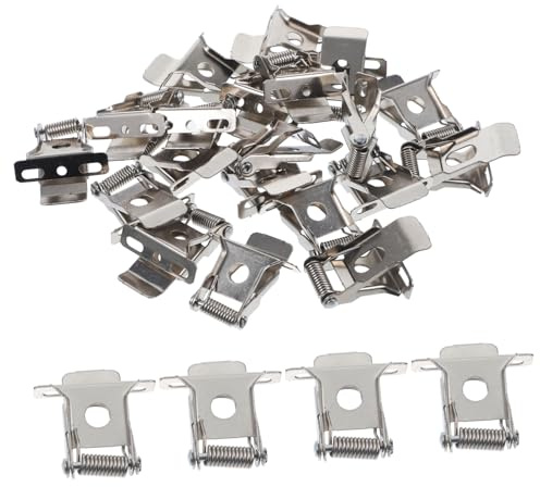 Einbauleuchten Clips aus Eisen, Silber, 20 Stück | Ersatz und Nachrüstclips, Elastizität, Einfache Befestigung, Kompakte Form
