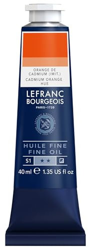 Lefranc Bourgeois Huile Fine Tube 40ml Orange De Cadmium Imitation