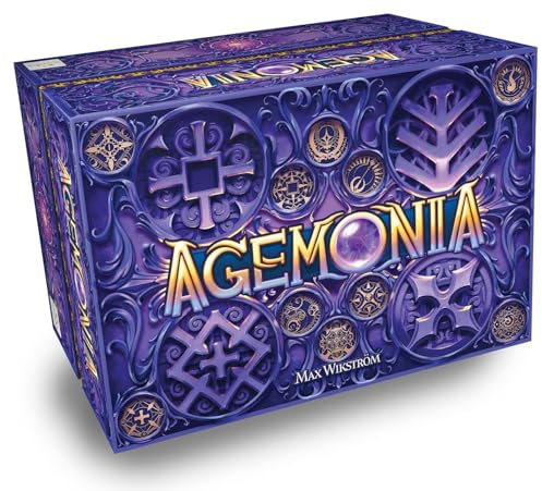 Agemonia - EIN Brettspiel von Lautapelit.fi - 1-4 Spieler - Brettspiele für Familie - 60-120 Minuten Spielzeit - Spiele für Familienspielabend - für Teenager und Erwachsene ab 14 Jahren - Englische