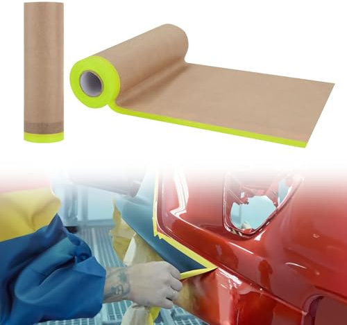 MetalNuts Masking Paper for Spraying - 2PCS Handy Masking Paper Roll for Spraying, Brown Paper Tape, Carpet Protection Film,(21.65 x 49ft (W*L))