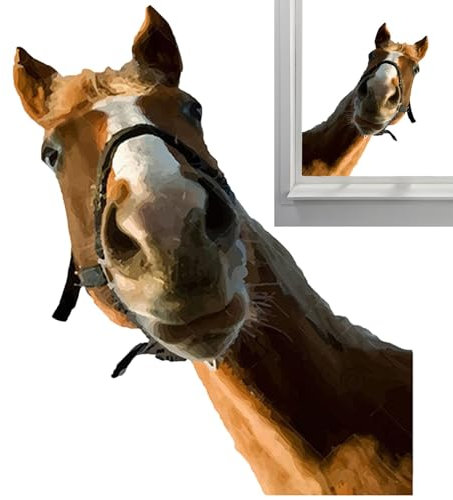 Fensteraufkleber mit Pferden, Wandaufkleber, Wildpferde, zum Abziehen und Aufkleben, Bauernhoftier-Fensteraufkleber, abnehmbarer Aufkleber für Spielzimmer