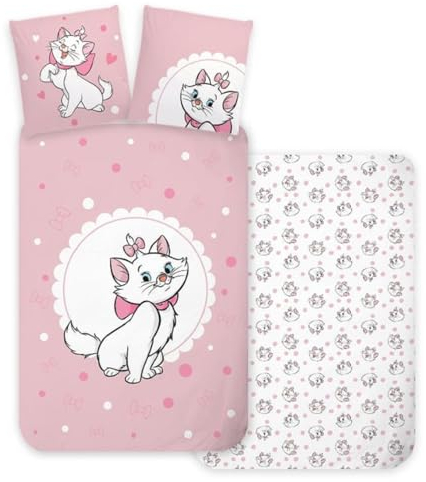 BrandMac Disney Aristocats Bettwäsche Set 80 x 80 cm / 135 x 200 cm