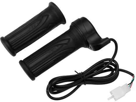 Be In Your Mind 1 Paar Wasserdichter EBike-Drehgeschwindigkeits-Gasgriff 12 V 24 V 36 V 48 V 72 V für Elektrofahrrad-Scooter 7/8 Zoll (22 Mm) Lenker