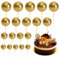 20 Pcs Gold Ball Cake Topper Decorations Mini Balloons Cake Topper Sticks Cake Picks for Wedding Birthday Cake Decorations