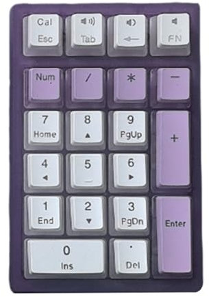 RETUOLWAG Mechanischer Nummernblock, Hot Swappable Numpad, kabelgebunden, USB C, 21 Tasten, Ziffernblock mit LED-Hintergrundbeleuchtung für Laptop und PC