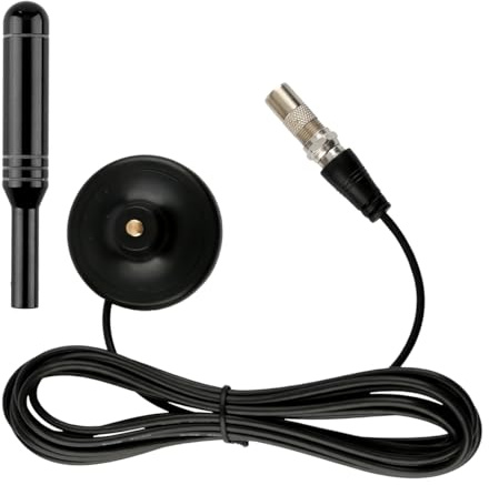 Lotsdonxia Digital TV Aerial Indoor – Compact 13.5x6.8cm TV Antenna with Signal Booster & Magnetic Base for 4K 1080P Smart TVs, DVB-T & USB Tuners (Black)