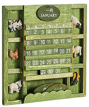 YUSSEQDD Calendario da tavolo, pianificazione e decorazione per ufficio, calendario da parete shabby, pianificazione per soggiorno, regali per la mamma