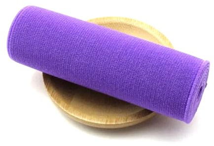 NHAUOPCA 2 Meter 10 cm breites Gummiband, strapazierfähiges Stretch-Gummiband für Schuhe, Kleidung und Hosenbund-Nähzubehör,Lila,100mm