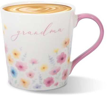 Lesser & Pavey I Love You Mum Range I Love You Grandma Mug 300ml for Coffee Tea and Hot Drinks | Reusable Fine China Tea & Coffee Mugs for Daily Use | Mother's Day & Birthday Gifts for Women