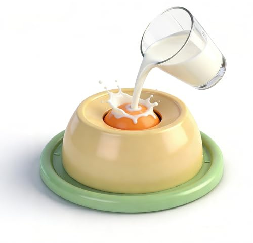 NGOKPYD Cuenco para Lamer Perros, Comedero Lento Perro, Juguetes para Perros, Juguete para Lamer P-erros, Juguetes Interactivos para Perros, Alimentador Lento para Calmar la Ansiedad(Amarillo)