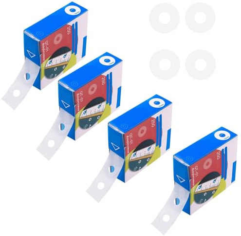 Oeillets Étiquettes,1000 Pcs Oeillets Classeur Renforts Autocollants Transparents Anneaux de Renforcement Auto-Adhésifs pour Feuilles Mobiles Trou de Papier Renfort pour Bureau École Maison