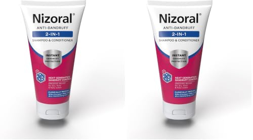 Nizoral Anti-Dandruff 2-in-1 Shampoo & Conditioner | Instant Dandruff Protection | Up to 100% Reduction in Flakes on the scalp| Stops Itch | Ongoing Relief for Dry, Itchy & Flaky Scalps (Pack of 2)