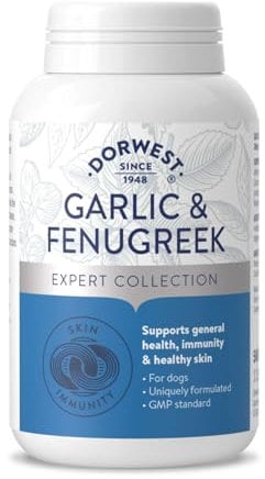 DORWEST HERBS Garlic and Fenugreek Tablets for Dogs 500 Tablets