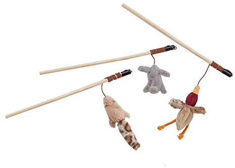 Skinneeez Teaser Wands W/Catnip
