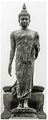 Glasbild Wandbild Glas Kunstdruck Buddha Statue 125 cm x 50 cm