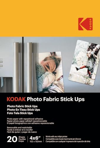 KODAK Magnetic Photo Paper - Magnetisches Fotopapier, Pack mit 5 Blättern, Format 10x15 cm, Kompatibel mit Tintenstrahldruckern