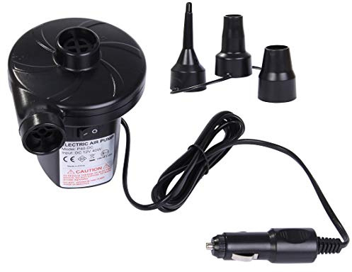 Blueborn Elektro Luftpumpe P40 elektrische 12V Pumpe 40W Kompressor 3 Luftdüsen 240 L/min 0,48 PSI