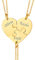 Custom4U Collier Best Friends pour 3 Prénom Gravé Acier Inoxydable Collier Amitier pour 3 Cadeau pour Elle