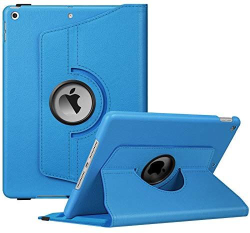 Fintie Custodia girevole per iPad di 9a generazione (2021)/ottava generazione (2020)/settima generazione (2019) 10,2 pollici – Supporto girevole a 360 gradi con portapennini – Funzione di sospensione
