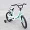 TFCFL 16 Zoll Fahrrad Kinderfahrrad Jungen Mädchen Unisex Fahrrad Bike Mit Hilfsrad,DREI Farben (Grün)