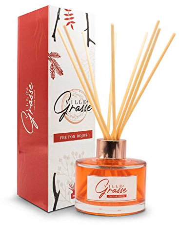 Ville de Grasse SENSAODOR, Ambientador, Mikado 100ml, Empresas, Hogar, Ambientación y Decoración (Frutos Rojos, Individual (100ml))