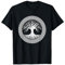 Baum des Lebens - Keltischer Lebensbaum Yggdrasil Viking T-Shirt für Männer in Schwarz, S, Kurzarm, Klassische Passform, Polyester 100%