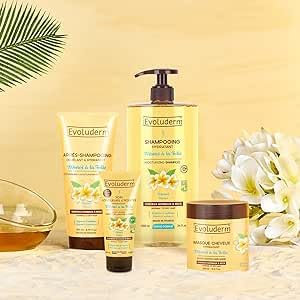 EVOLUDERM - Routine Cheveux Monoï à la Folie - 4 produits - Ingrédients d'Origine Naturelle - Végan - Fabrication Française - Idée Cadeau