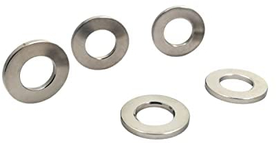 RISON Unterlegscheiben DIN125 M10, 5pcs Titan Flache Beilagscheiben Unterlegscheiben Flachscheibe, 6AL4V Luft-und Raumfahrtqualität Dichtungsring, Metallscheiben für Schrauben Muttern Gewindestange