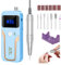 MOCOWIND Portable Nail Drill Professional, 35000 RPM Rechargeable Electric Nail File Machine E File for Acrylic Nails Gel Polishing Removing, Cordless E-file with Bits Kit for Manicure Salon Home,Blue