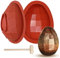 Webake Moldes de silicona para huevos de Pascua, 2 moldes de chocolate gigantes 3D rompibles con martillo para decoraciones, dulces, pasteles, postres