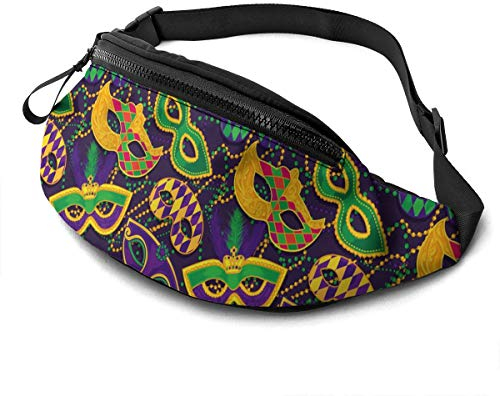 550 Gürteltasche Bunte Maske Für Karneval Brusttasche Atmungsaktiv,Stylisch Umhängetaschen Für Running Damen Fahrrad 14X35cm