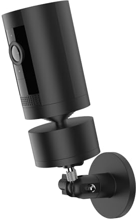 HOLACA Security Camera Magnetic Mounting Brackets for R ing Indoor/Outdoor Pan-Tilt Mount, Compatible with Stick Up Cam Plug-In, Arlo, Eufy, Google Nest Cam, Black